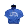 Design Your Own Fashion Soft Blue Mens Fitted Ripped Hoodie