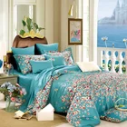 ALLBRIGHT wholesale soft beautiful floral print duvet covers satin bedding set