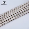 Wholesale White Loose Howlite Turquoises Stone Beads For Jewelry Bracelet