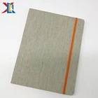 Custom Fabric Blocks Notebook linen Hardcover Notepad Printing Creative Note Book With Elastic Closure