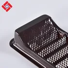 Pla Disposable Pet Black Plastic Rectangular Divided Dessert Sushi Tray With Lid,Plastic Sushi Box
