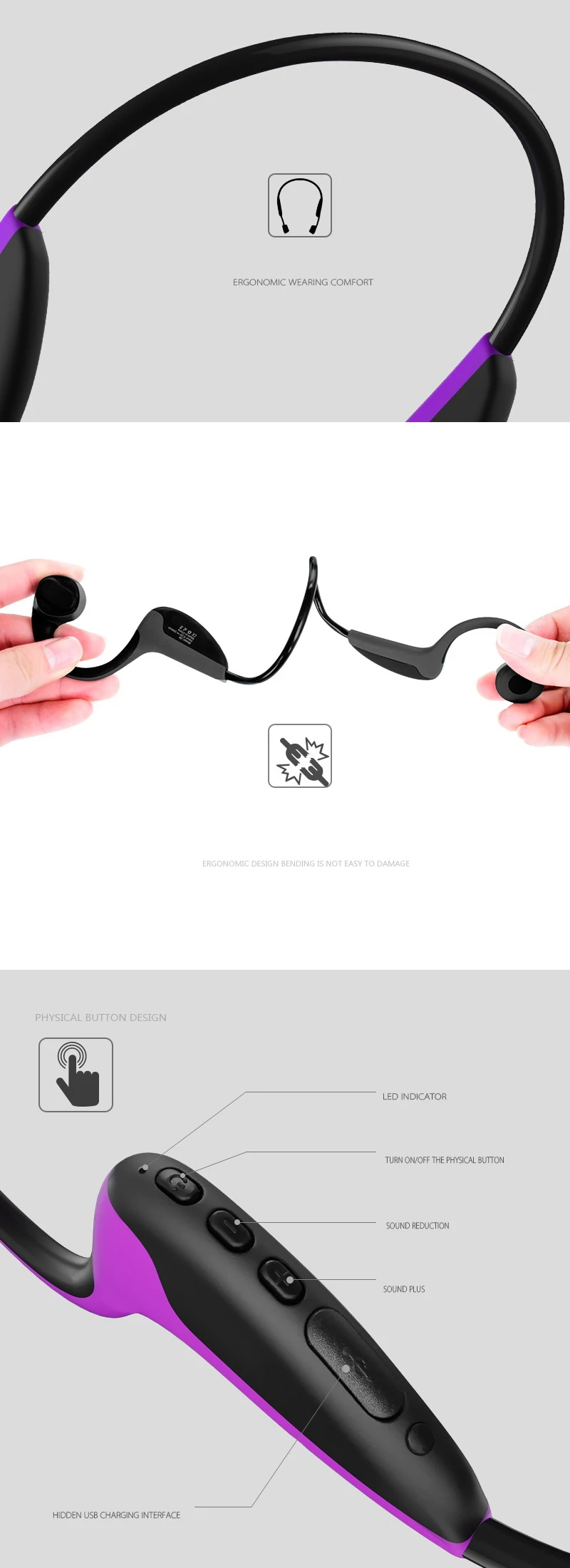 best price oem bone conduction bluetooth headphones - ANKUX.COM