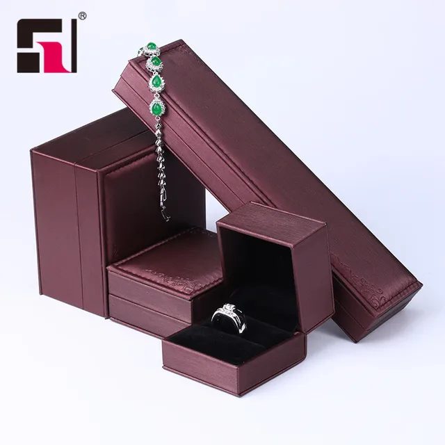 luxury handmade decorative bangle box craft jewelry box pu