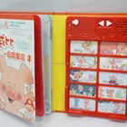 ABS plastic cartoon animal music story book with nursery rhymes