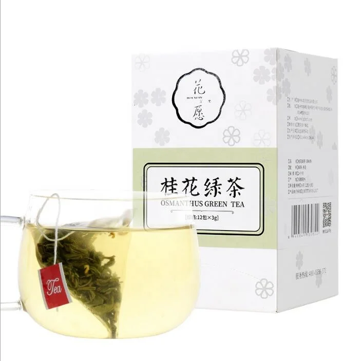 Scented osmanthus Longjing tea bag Osmanthus fragrans green tea combination scented tea