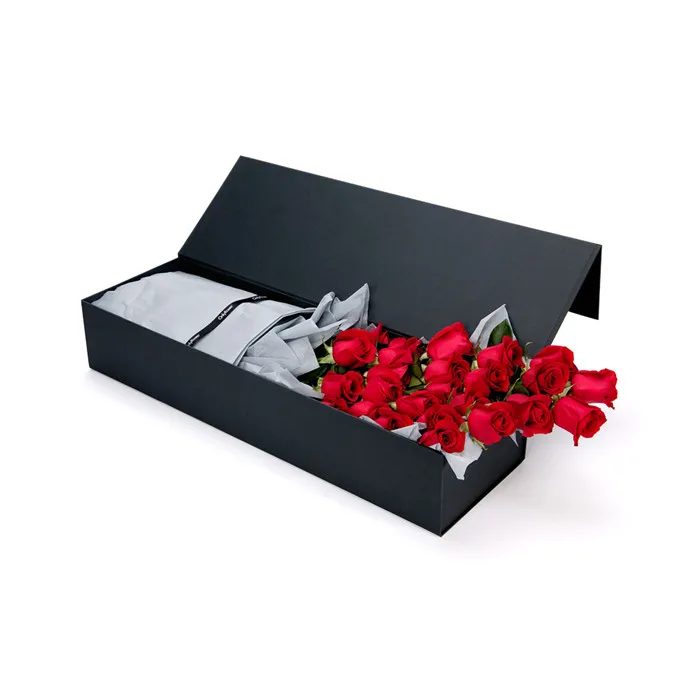 custom stylish new design clear acrylic hexagon rose box clear