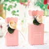Candy box with flower for weeding and baby birthday and creative European personality sugar box for back gift box