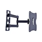 Full motion movable lcd led wall mount bracket tv remote control holder