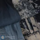 High quality tencel distressed jeans denim fabric