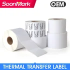 Blank Custom Printing Thermal Transfer Coated Art Barcode Adhesive Sticker Label Paper Roll