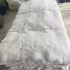 White Dyed Real Rex Rabbit Fur Plates Blanket Carpet