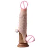 Adult products shake wolf teeth set sex goods lengthen can shake inside and outside the penis set