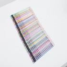 Hb Pencils Wood Pencil Eco-friendly Metallic Paint Wooden HB Pencils With Eraser