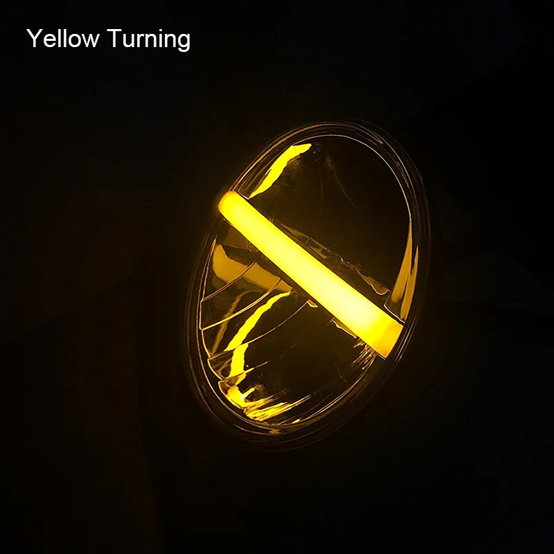 FADUIES 7 Inch Round LED Headlights 60W HiLo Beam Angle Eye DRL & Amber Turn Signal For Jeep Wrangler JK TJ LJ CJ Hummer H1 H2 (5)