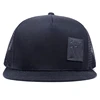 Leather Patch Men's Flat 5 Panel Foam Mesh Trucker Hat