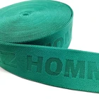 Fashion clothing trim jacquard webbing custom logo elastic webbing
