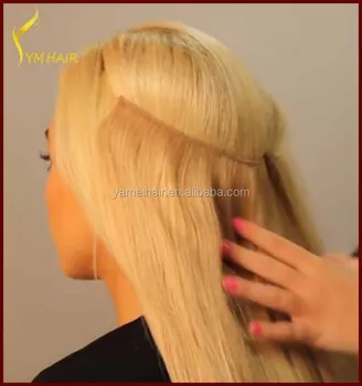 brazilian hair double drawn full cuticle wholesale flip in hair