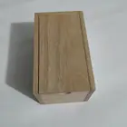 small wooden sliding/slide top lid box
