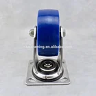 Solid Polyurethane 5 Inch Stainless Steel Swivel Caster