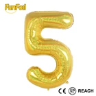 Various of Decor Special Shapes Foil Number Balloons Helium For Candle Party Accessory