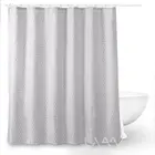 100% polyester embroidered small flower shower curtain