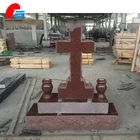 Red Tombstone Grave Tombstone Decoration India Red Cross Grave Cemetery Tombstone Decoration