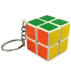 Promotion gift multifunction puzzle custom 3cm mini cube magic key chain