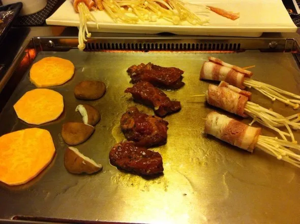 stainless steel electric griddle grill