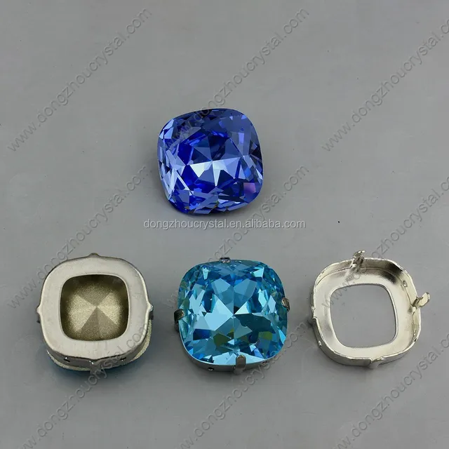 crystal square stones for fashion parts wholesale