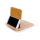 Cell Phone Tablet Stand, Bamboo Dock: Cradle, Holder, Compatible with Switch, All iOS & Android Smartphone