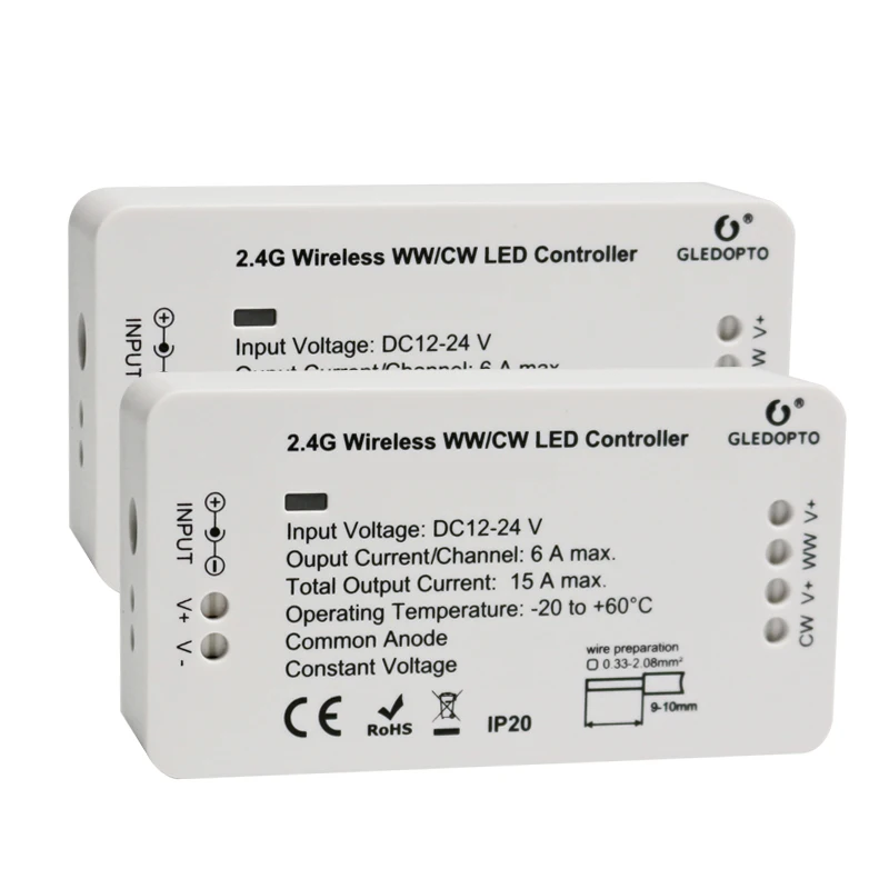 Gledopto zigbee Led Lighting Controller warm white cold white color temperature led dimmer - ANKUX.COM