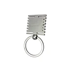 Custom metal keychain blanks rectangle, blank keyrings metal keychain