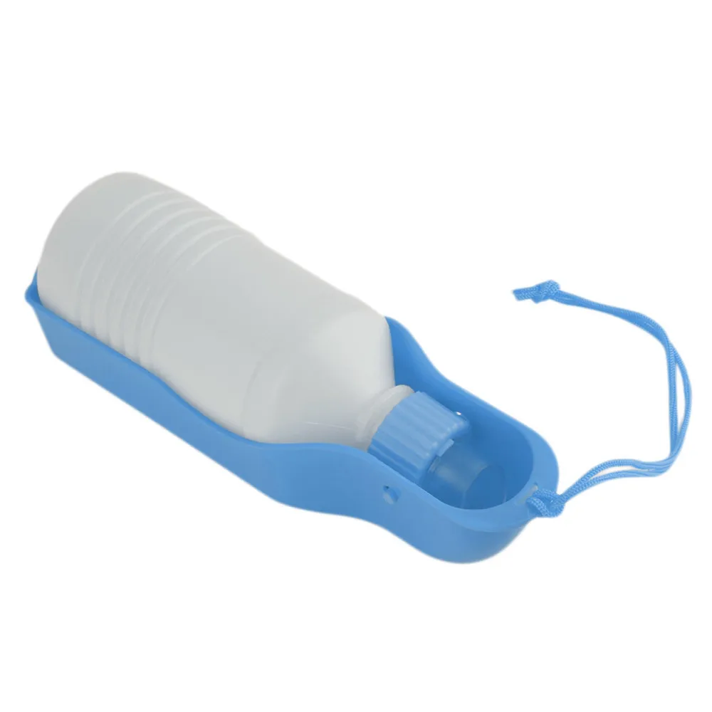 Potable Pet Dog Cat Water Feeding Drink Bottle Dispenser Travel Bowl