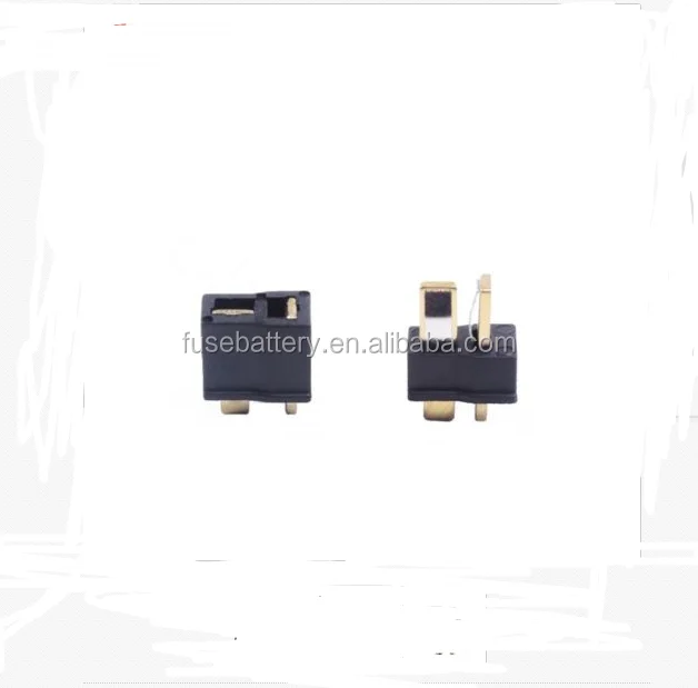 Black Non-Skip Mini T Plug Deans Connector ESC For RC Lipo Battery