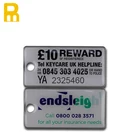 Promotional custom made key chain with laser QR code