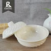 Eco-friendly white cheap soup custom design round korean tableware
