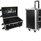 Household Workshop Repair Hand Trolley Aluminum Tool Case with Wheels