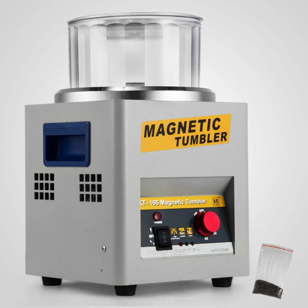 Nieuwe KT185 Magnetische Tumbler 180mm Sieraden Polijstmachine Super Afwerking Machine 110 V
