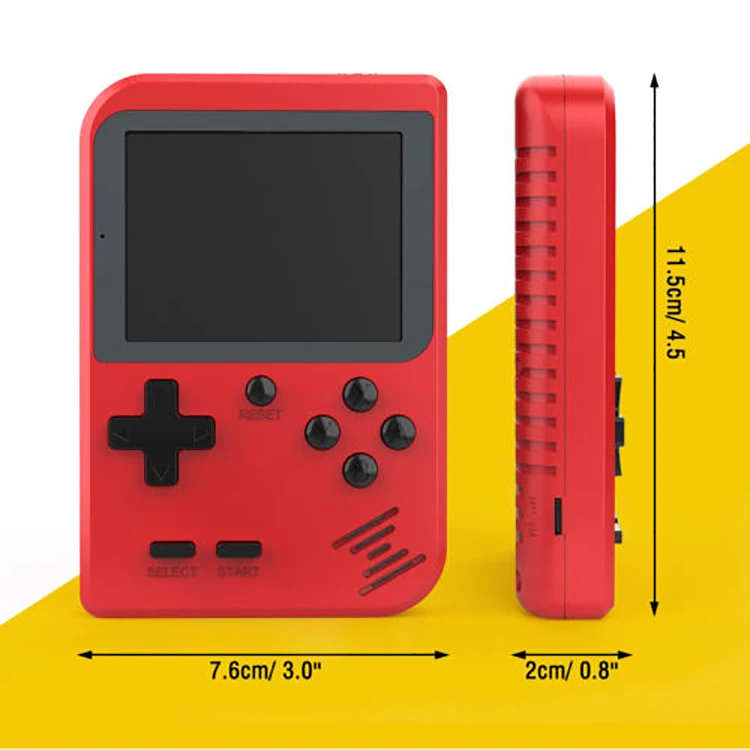 Mothca 400 Classic Retro Games 2.8 Inch 8 Bit Handheld Game Machine Portable Mini Video Game Console
