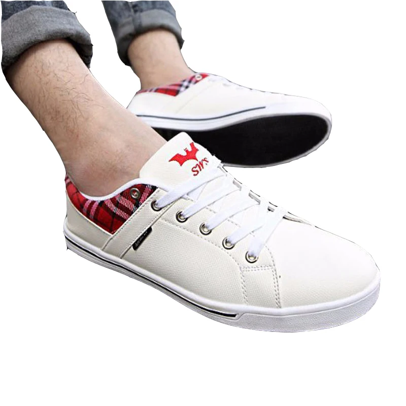 2015 New Spring High Quality Men Fashion Sneakers Luxury Casual White Shoes Mens Fashion Sneakers For Mans Sport Flat Sneakers