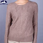 100% Mongolian Cashmere Cable Sweater for Women CSW15042810L