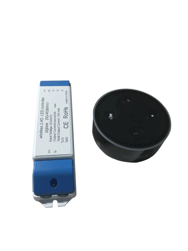12-24vdc New Design Zigbee Wireless RGBW Control with alexa echo, google assistant, homekit - ANKUX.COM