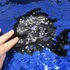 hot selling modern competitive price two sided 5mm shiny reversible sequins embroidery sequin fabric for ceremonious dress
