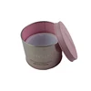 Round embossing cosmetic gift tin box metal printing tin can for facial care