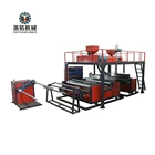 Double-screw Extrusion Machine 3 Layers Film Pe Extrusion Air Bubble Film 3 Layer Air Bubble Film Blowing Making Machine