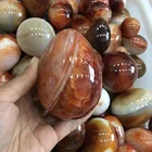 Wholesale Gemstone Egg Polished Red Carnelian Agate stone egg