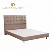 modern adjustable fabric wooden double bed frame