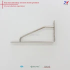 Decorative stainless steel reinforced custom made metal shelf bracket