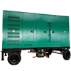 silent type lister petter diesel generator with mobile trailer