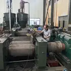 Waste Tires Cracker Mill/Double-Rollers Rubber Crusher /Waste Tyre Recycling Machine Line